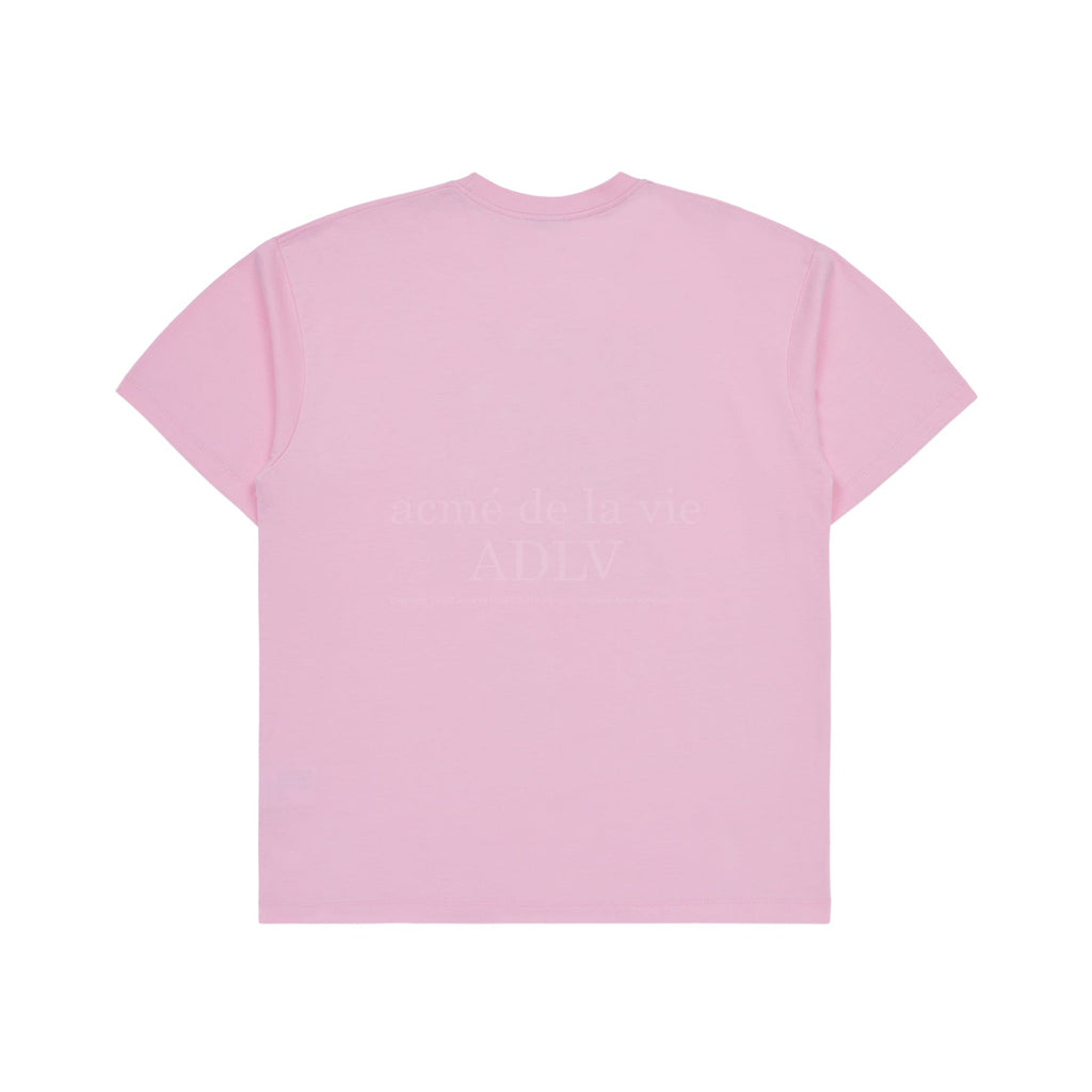 【IN STOCK】ADLV x JEONGHAN DIN2LS CREATURE LETTERING SHORT SLEEVE T-SHIRT PINK