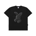 【IN STOCK】ADLV BLACK FUZZY RABBIT SHORT SLEEVE T-SHIRT BLACK