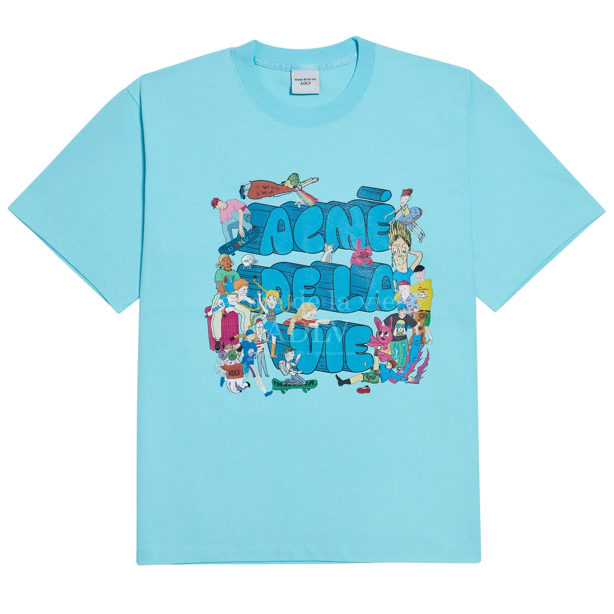 【IN STOCK】ADLV FRIENDS 2 SHORT SLEEVE T-SHIRT SKYBLUE