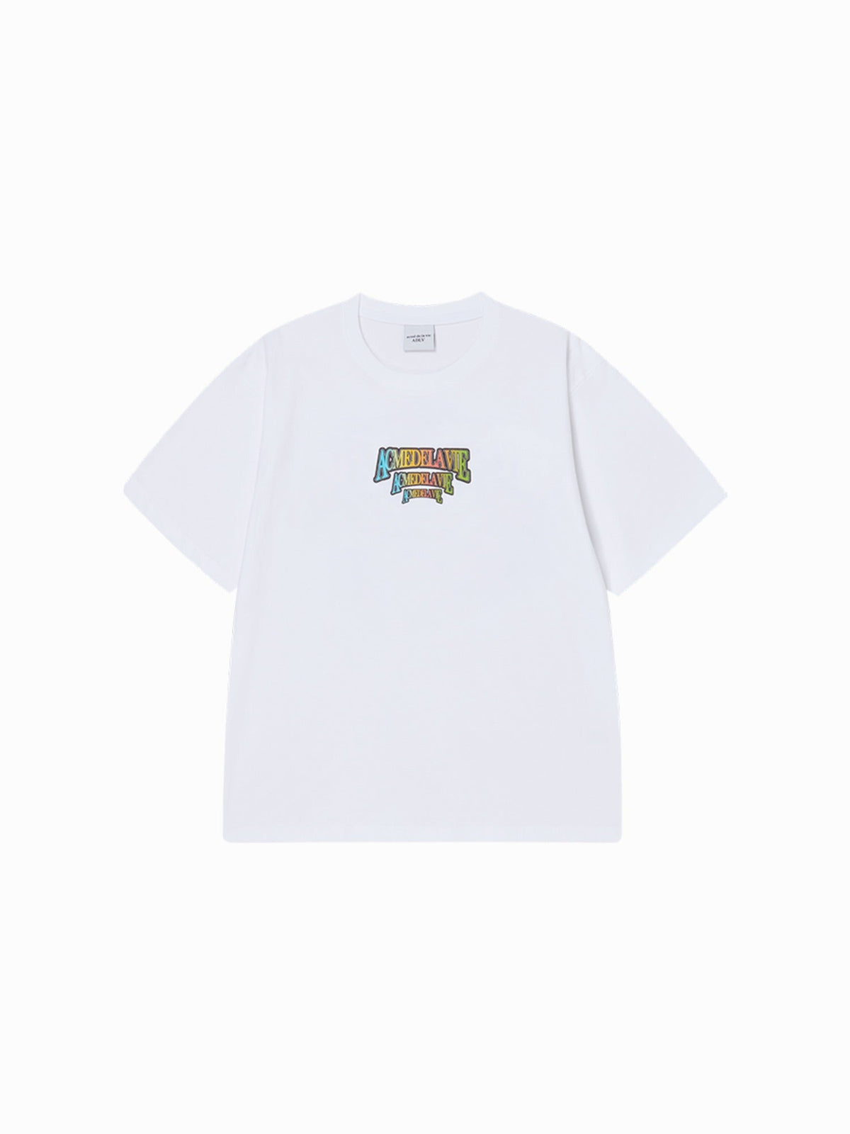 ADLV SWIRLING AC BEAR SHORT SLEEVE T-SHIRT WHITE