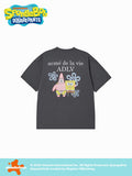 ADLV SPONGEBOB BASIC LOGO SHORT SLEEVE T-SHIRT CHARCOAL