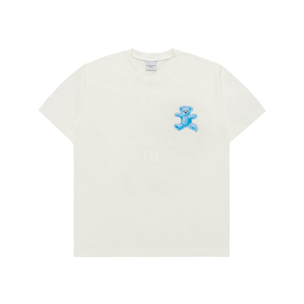ADLV CRAYON THREE BEAR ARTWORK SHORT SLEEVE T-SHIRT CREAM