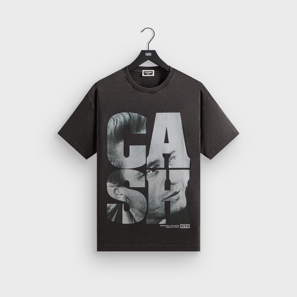 Kith Records for Johnny Cash Rock N Roll Vintage Tee - Black