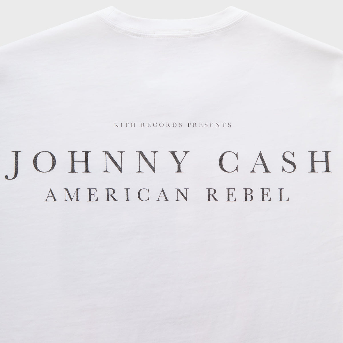 Kith Records for Johnny Cash American Flag Vintage Tee - White