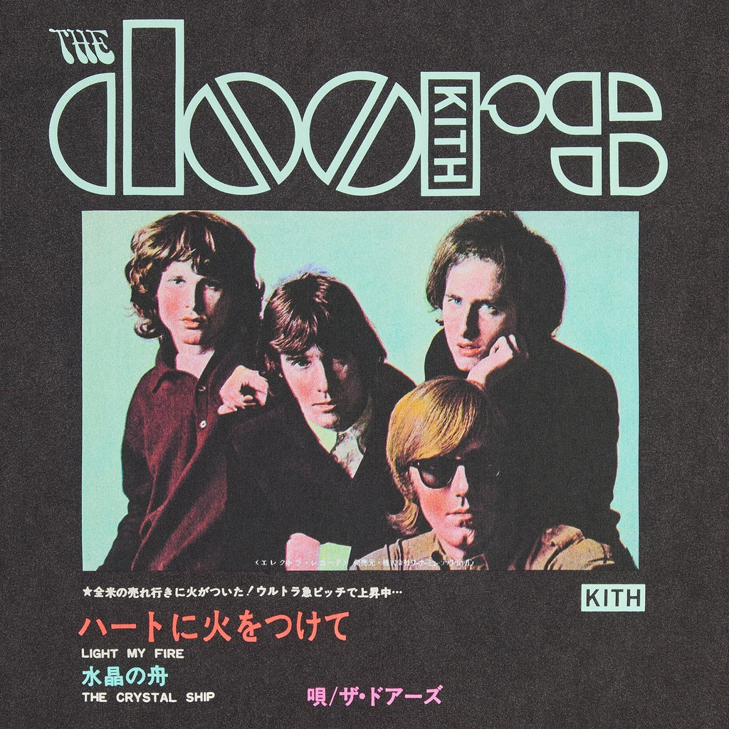 Kith Records for The Doors Japan Import Vintage Tee - Black
