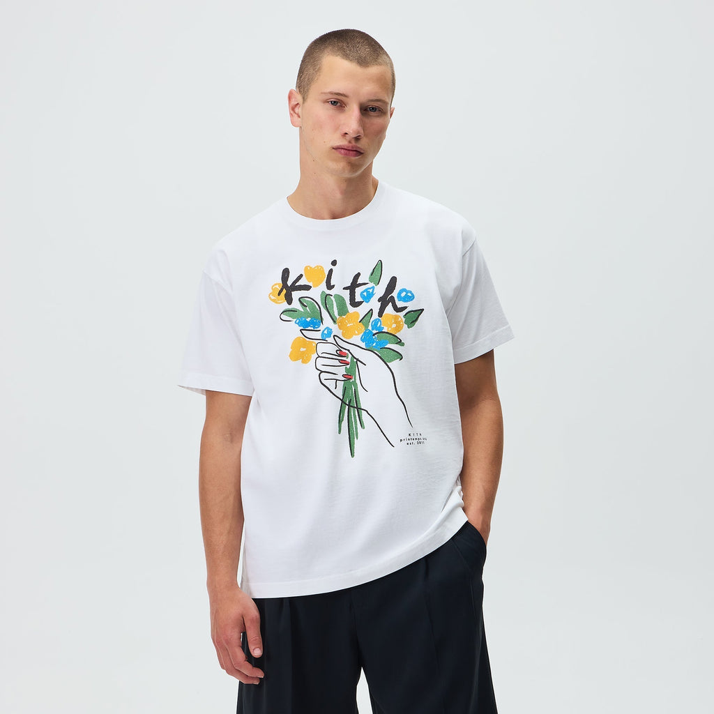 Kith Flowers Tee - White
