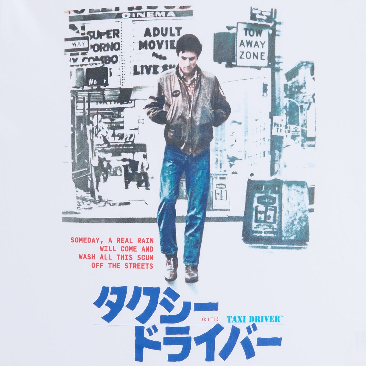 Kith for Taxi Driver Japanese Poster Standard Tee - White