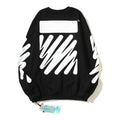 Off-White Black Bold Block Scribble Arrow Crewneck Sweatshirt