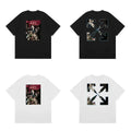 Off-White Vintage Poster Photo Arrow Cross Print Short Sleeve T-Shirt