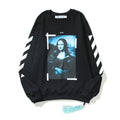 Off-White Black Mona Lisa Tape Frame Crewneck Sweatshirt