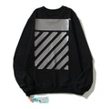 Off-White Black Classic Diagonal Bar Arrow Crewneck Sweatshirt