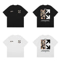 Off-White Floral Daisy Arrow Cross Print Short Sleeve T-Shirt