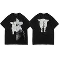 Enfants Riches Déprimés Front & Back Animal Illustration T-Shirt - Black
