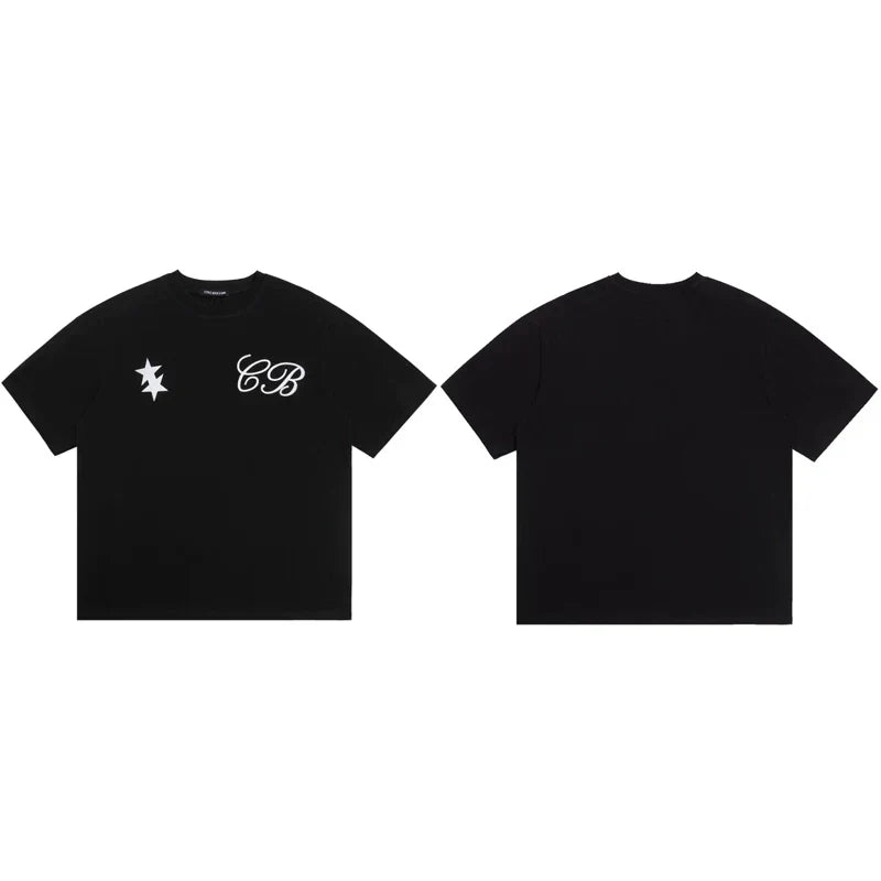 Cole Buxton Black Punk Star CB Logo T-Shirt