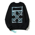 Off-White Black Blue Blueprint Arrow Crewneck Sweatshirt