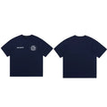 Cole Buxton Navy Circular Badge Minimalist Logo T-Shirt