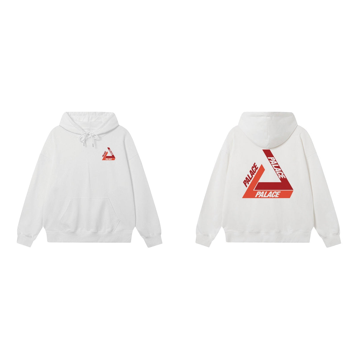Palace White Red Gradient Tri-Ferg Hoodie
