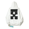 Off-White White Heavy Brush Block Arrow Hoodie