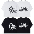 Off-White Cursive Script Arrow Logo Short Sleeve T-Shirt