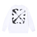 Off-White White Soft Focus Halo Arrow Crewneck Sweatshirt