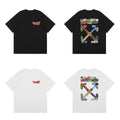 Off-White Graffiti Multicolor Arrow Cross Print Short Sleeve T-Shirt