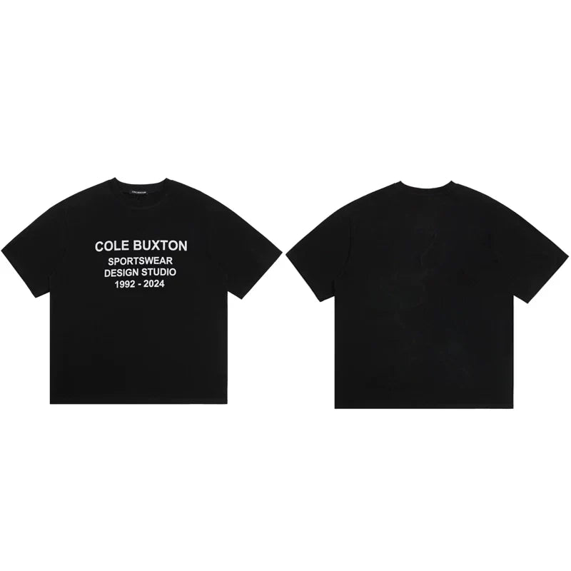 Cole Buxton Black Sportswear Design Studio T-Shirt