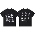 Enfants Riches Déprimés All-Over Abstract Graphic Grid T-Shirt - Black