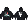 Vlone "I ❤️ ATL" Graphic Hoodie - Black