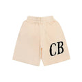 Cole Buxton Off-White Side Italic CB Logo Shorts