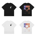 Off-White Rainbow Gradient Arrow Cross Print Short Sleeve T-Shirt