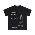 Enfants Riches Déprimés "Kick The Tragedy" Stacked Typography T-Shirt - Black