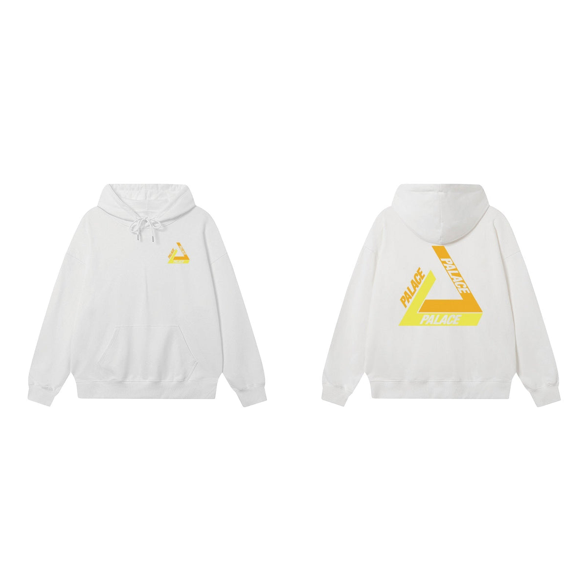 Palace White Yellow Gradient Tri-Ferg Hoodie