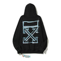 Off-White Black Blue Sketch Frame Arrow Hoodie
