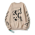 Off-White Khaki 3D Block Arrow Crewneck Sweatshirt