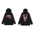 Vlone Lava Graphic Hoodie - Black/Pink