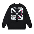 Off-White Black Moon Orbit Arrow Crewneck Sweatshirt